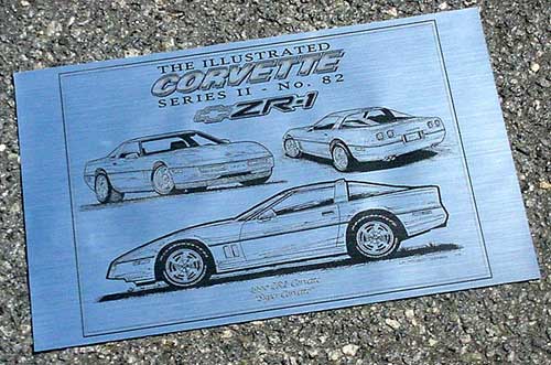 Corvette Laser Art prints