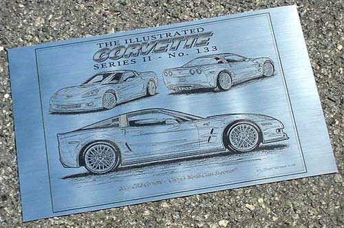 Corvette Laser Art Prints