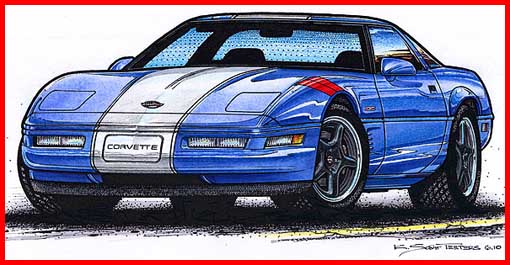 Scott Teeters Illustrated Corvette Series