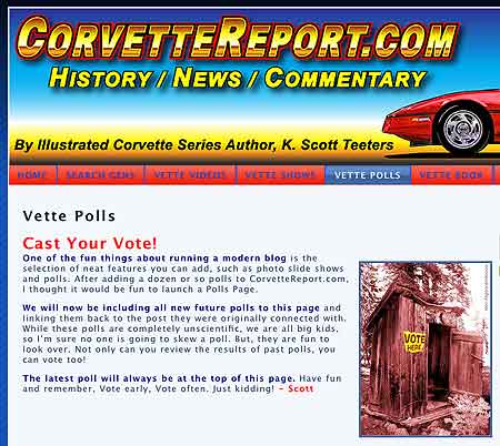 New CorvetteReport.com Features: “Vette Polls”