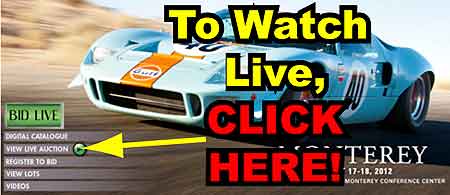 August Auction Action – Watch RM Monterey and Mecum Monterey, Live!