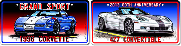 Corvette License Plate Art Print Series Update