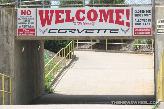 corvette plant welcome tunnel