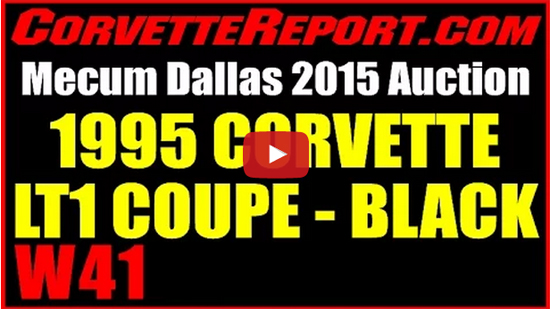  1995 LT1 Corvette Coupe Auction, Lot W41, Mecum Dallas Auction Sept 16, 2015