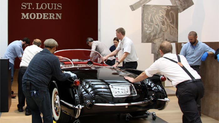 1954 Corvette to be Displayed Inside the St Louis Art Museum