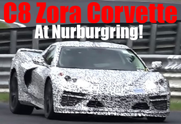 Watch Footage of the Mid-Engine Corvette at the Nurburgring – VIDEO