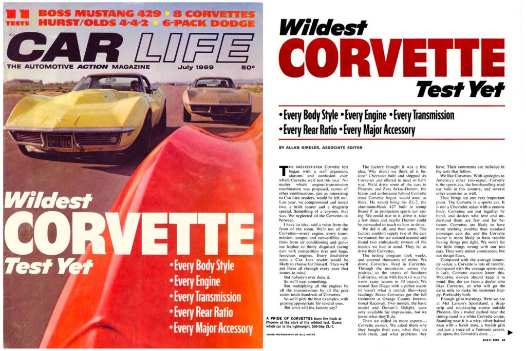 Duntov Files, Part 5 E-Book: Car Life July 1969 Wildest Corvette Test Yet, Big-Blocks