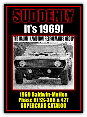Vintage 1969 Baldwin-Motion Phase-III SS-427 Supercars PDF Catalog Booklet