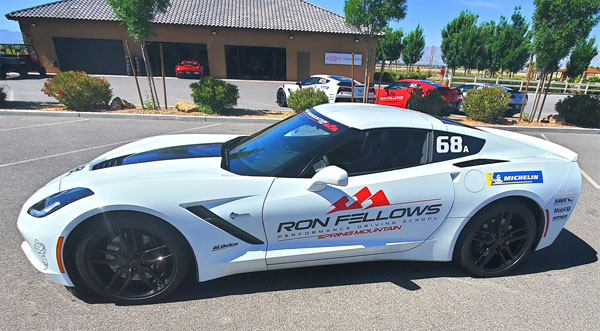 When you attend the Ron Fellows Performance Driving school, you use their cars on the track, not your car.