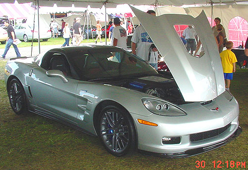 2010 Corvette as seen at the Corvettes at Carlisle GM Engineers' Tent