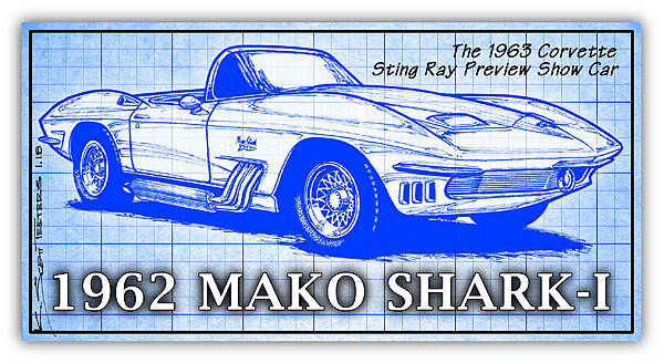 With the basic design for the 1963 Corvette Sting Ray completed, the 1961 Mako Shark-I was a teaser car, a preview of what was to become in 1963 as the new Corvette sting Ray.