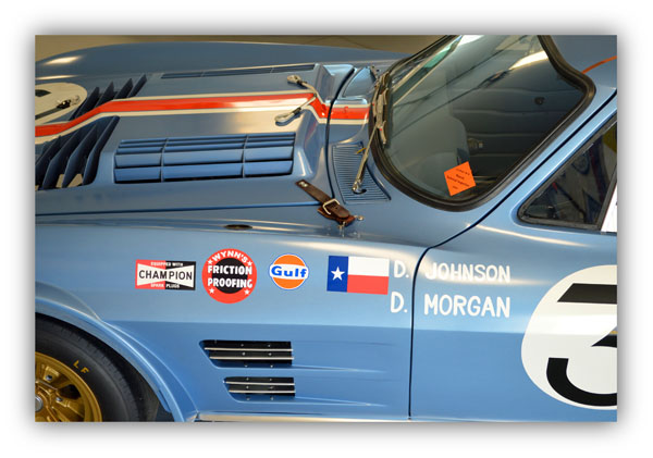 The modified 1963 Grand Sport Corvettes had plenty of venting on the hood and front fenders.