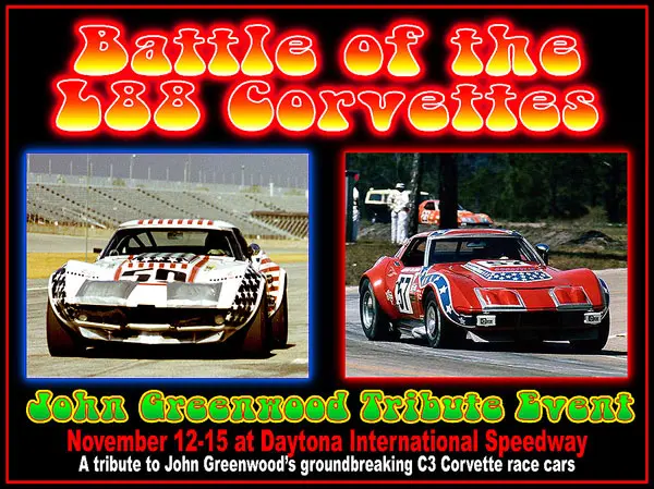 During the 1971/1972 road racing season, there was a friendly rivalry between John Greenwood's "Stars & Stripes" 427 Corvette from Detroit (the North), and the Heinz & Johnson #57 "Rebel" 427 Corvette, from Toye English's "RED" (Racecar Engineering Development) shop in Florida (the South), the press had fun with the North vs the South rivalry and called it The Tire Wars because Greenwood's sponsor was BF Goodrich and English's sponsor was Goodyear.