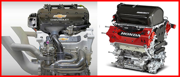 2026 Indy 500 Chevrolet and Honda racing engines