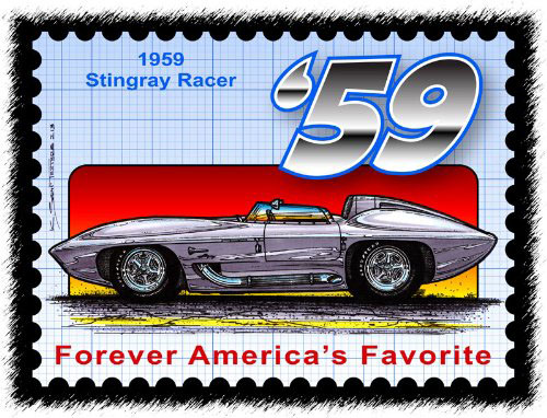 1959-Sting-Ray-Racer-Stamp